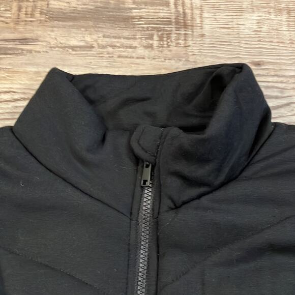 NWT THREE DOTS Black Quilted Chevron SUPER SOFT Jacket M - Picture 4 of 10